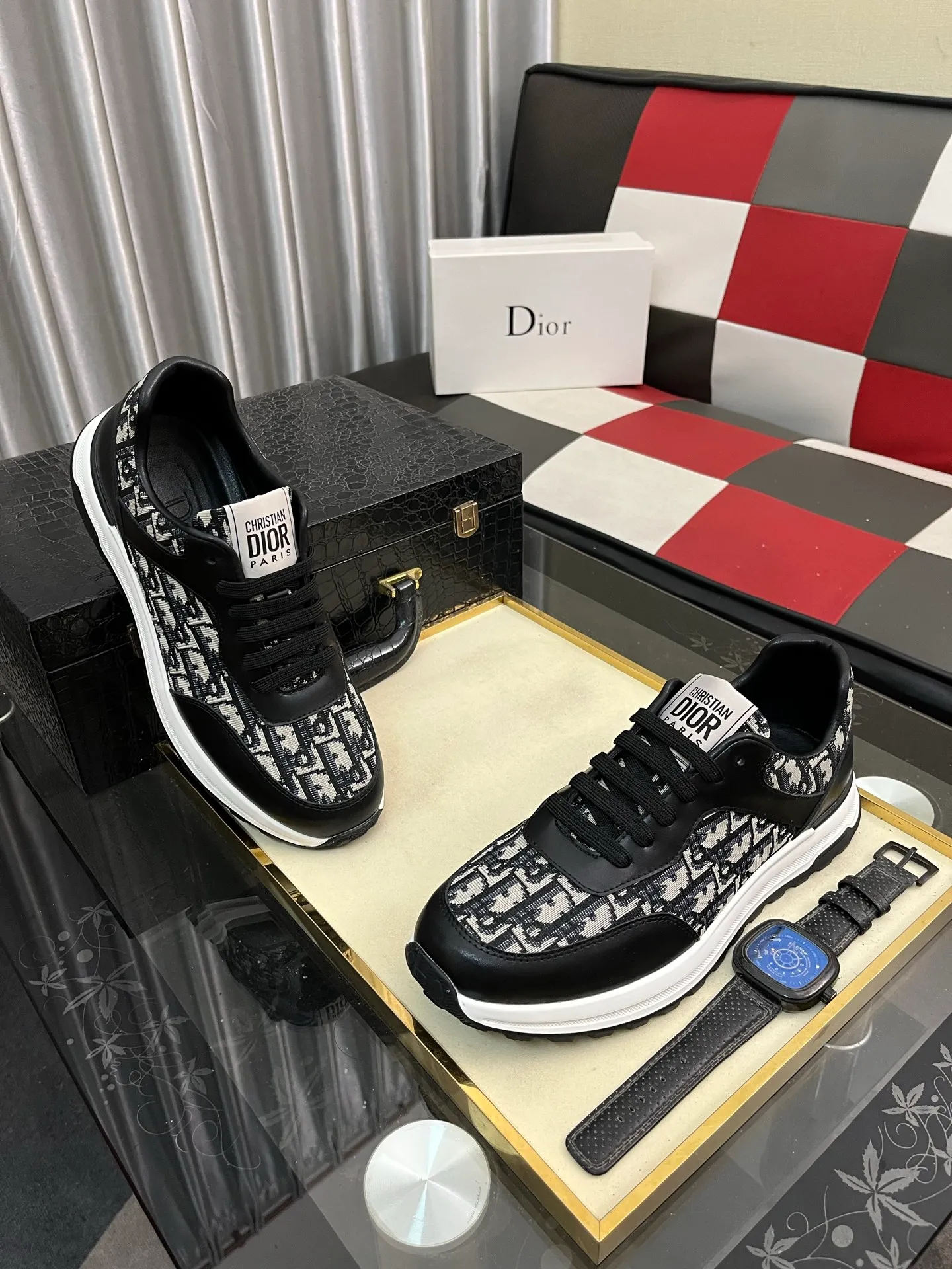 Men's Men's Shoes 💰420⌚️⌚️[Dior] 2025 Dior original lace-up low-top men's shoes Classic casual shoes 🔥This model is the official flagship model, with high quality and made by famous original factory designers. It is made of high-quality cowhide with original materials ➕comfortable and breathable mesh lining ➕pigskin insole, perfect last shape, generous and fashionable design, attracting many consumers, code number: 38--442️⃣Colors available